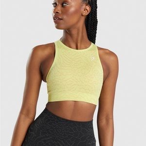 Gymshark Adapt Animal Seamless Sports Bra - Firefly Yellow